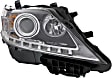 Driver and Passenger Side Headlights, with Bulbs, Halogen, For Models without HID Option, Canada Built Vehicle, with LED daytime running light