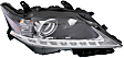 Driver and Passenger Side Headlights, with Bulbs, Halogen, For Models without HID Option, Canada Built Vehicle, with LED daytime running light