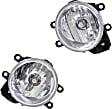 Front, Driver and Passenger Side Fog Lights, With bulb(s), Halogen