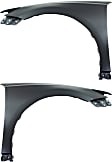 Front, Driver and Passenger Side Fenders, Without turn signal light hole