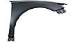 Front, Driver and Passenger Side Fenders, Without turn signal light hole