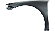 Front, Driver and Passenger Side Fenders, Without turn signal light hole, CAPA CERTIFIED