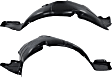 Front, Driver and Passenger Side, Fender Liner, Korea Built Vehicle