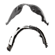 Front, Driver and Passenger Side, Fender Liner