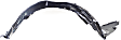 2009-2010 Lexus IS250 - Front, Driver and Passenger Side, Rear Section, Fender Liner