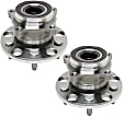 Rear, Driver and Passenger Side Wheel Hub, 5 Lugs, With Bearing