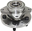 Front, Driver and Passenger Side Wheel Hub, 5 Lugs, With Bearing