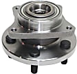 Front, Driver and Passenger Side Wheel Hub, 5 Lugs, With Bearing