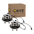 Rear, Driver and Passenger Side Wheel Hub, 6 Lugs, With Bearing, With Sensor