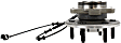 Rear, Driver and Passenger Side Wheel Hub, 6 Lugs, With Bearing, With Sensor
