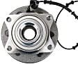 Rear, Driver and Passenger Side Wheel Hub, 6 Lugs, With Bearing, With Sensor