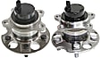 Rear, Driver and Passenger Side Wheel Hub, 5 Lugs, With Bearing, FWD