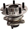 Rear, Driver and Passenger Side Wheel Hub, 5 Lugs, With Bearing, FWD