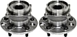 Rear, Driver and Passenger Side Wheel Hub, 5 Lugs, With Bearing, 4.3L, 8Cyl