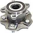 Rear, Driver and Passenger Side Wheel Hub, 5 Lugs, With Bearing