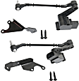 Front, Driver and Passenger Side Suspension Ride Height Sensors; 3-pin plug compatible with 6-pin plug, with Brackets