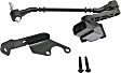 Front, Driver and Passenger Side Suspension Ride Height Sensors; 3-pin plug compatible with 6-pin plug, with Brackets