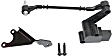 Front, Driver and Passenger Side Suspension Ride Height Sensors; 3-pin plug compatible with 6-pin plug, with Brackets