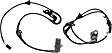 Rear, Driver and Passenger Side ABS Speed Sensor Set of 2