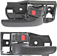 Front or Rear, Driver and Passenger Side Textured Black Interior Door Handle, Sport Utility