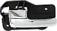 Front and Rear, Driver and Passenger Side Chrome Interior Door Handle, Sedan