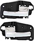 2000-2002 Lincoln LS - Front, Driver and Passenger Side Chrome Interior Door Handle, With door lock button, Sedan