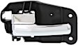 2000-2002 Lincoln LS - Front, Driver and Passenger Side Chrome Interior Door Handle, With door lock button, Sedan