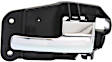 2000-2002 Lincoln LS - Front, Driver and Passenger Side Chrome Interior Door Handle, With door lock button, Sedan