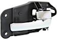 2000-2002 Lincoln LS - Front, Driver and Passenger Side Chrome Interior Door Handle, With door lock button, Sedan