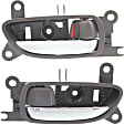 2006-2015 Lexus IS350 - Front, Driver and Passenger Side Interior Door Handles, Gray bezel with chrome lever, With door lock button