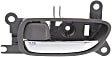2006-2015 Lexus IS350 - Front, Driver and Passenger Side Interior Door Handles, Gray bezel with chrome lever, With door lock button