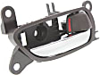 2006-2015 Lexus IS350 - Front, Driver and Passenger Side Interior Door Handles, Gray bezel with chrome lever, With door lock button