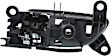 2013 Lexus IS250 Base - Front, Driver and Passenger Side Chrome Lever with Black Bezel Interior Door Handle, With door lock button