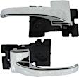 1991 Lincoln Town Car - Front and Rear, Driver and Passenger Side Chrome Interior Door Handle, Without Door Lock Hole