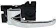 1991 Lincoln Town Car - Front and Rear, Driver and Passenger Side Chrome Interior Door Handle, Without Door Lock Hole
