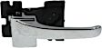 1991 Lincoln Town Car - Front and Rear, Driver and Passenger Side Chrome Interior Door Handle, Without Door Lock Hole