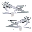 Front, Driver and Passenger Side Power Window Regulator, Without Motor