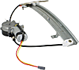 Front and Rear, Driver and Passenger Side Power Window Regulator, With Motor
