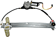 Front, Driver and Passenger Side Power Window Regulator, With Motor