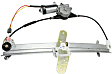 Front, Driver and Passenger Side Power Window Regulator, With Motor