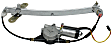 Front And Rear, Driver Side Power Window Regulator, With Motor