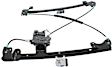 Front And Rear, Driver Side Power Window Regulator, With Motor