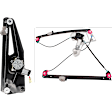 Front And Rear, Driver Side Power Window Regulator, With Motor
