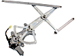 Front, Driver and Passenger Side Power Window Regulator, With Motor