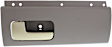 Rear, Driver and Passenger Side Interior Door Handles, Gray bezel with chrome/gold lever, Without Door Lock Hole