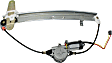 Rear, Driver and Passenger Side Power Window Regulator, With Motor