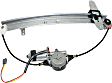 Rear, Driver and Passenger Side Power Window Regulator, With Motor