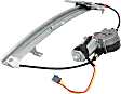Rear, Driver and Passenger Side Power Window Regulator, With Motor