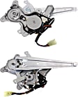 Rear, Driver and Passenger Side Power Window Regulator, With Motor