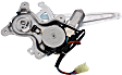 Rear, Driver and Passenger Side Power Window Regulator, With Motor